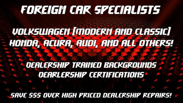 We specialize in foreign car service and repair, with deep expertise in Volkswagen, Honda, Acura, and Audi vehicles. Owner Alex Silva is dealership-trained and certified in VW and Honda, combining corporate-level knowledge with a personalized, family-owned touch. From electrical diagnostics to performance upgrades, you’ll receive the same level of service you’d expect at the dealership — without the dealership price tag