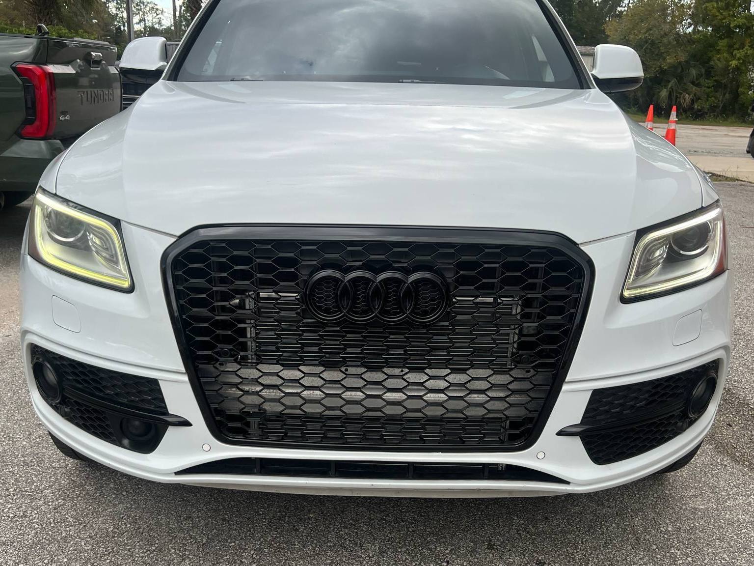 White Audi Q5 serviced at A&D Auto Workz